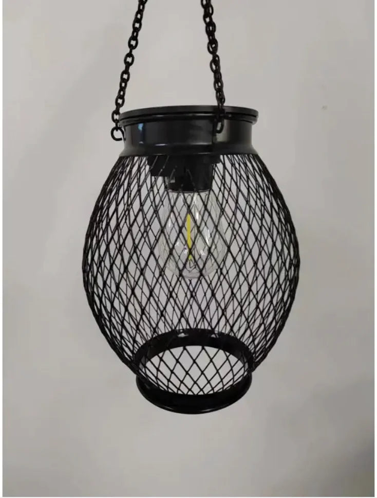 Modern Solar-Powered Hanging Garden Lamp
