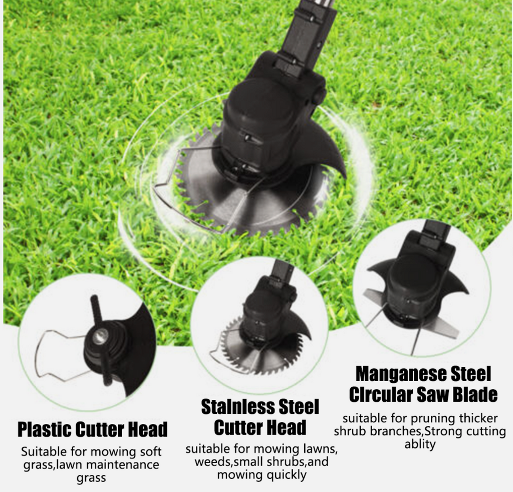 Aussie Garden Tools™ 36V Cordless Grass Trimmer, 2500W High-Power Brush Cutter